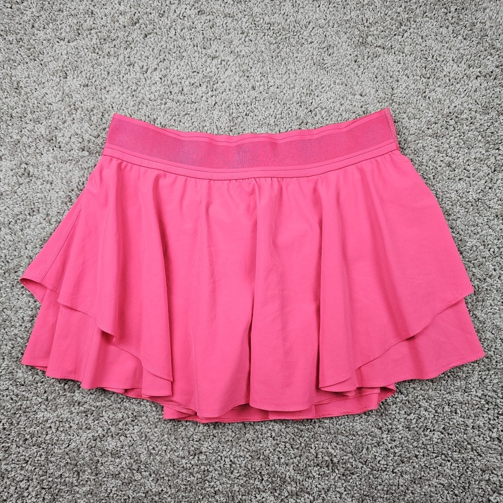 Lululemon Court Rival High-Rise Skirt Size 10 Lip Gloss Hot Pink W8AH3R